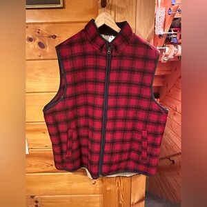 LLBEAN plaid vest